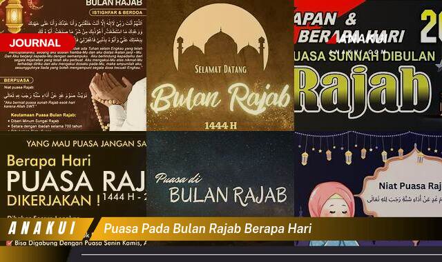 puasa pada bulan rajab berapa hari