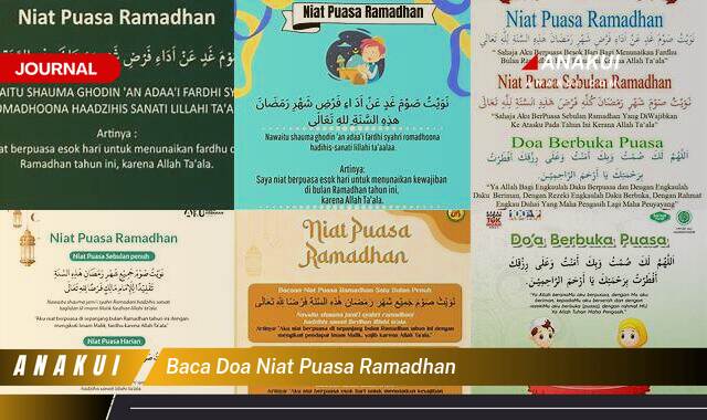 baca doa niat puasa ramadhan