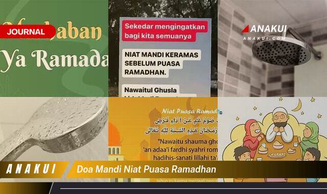 doa mandi niat puasa ramadhan