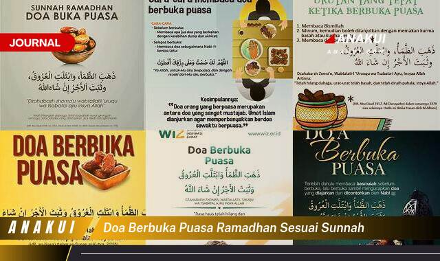 doa berbuka puasa ramadhan sesuai sunnah