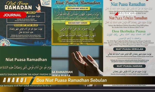 doa niat puasa ramadhan sebulan