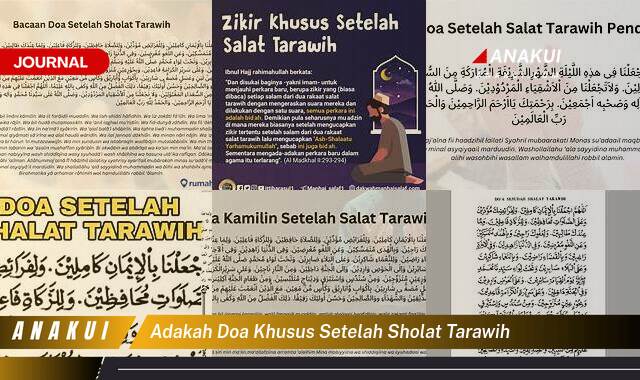 6 Hal Penting tentang adakah doa khusus setelah sholat tarawih  dan Doa Tarawih - E-Jurnal