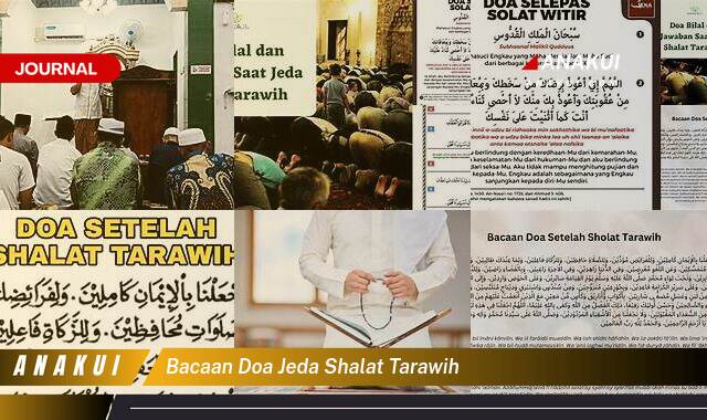 bacaan doa jeda shalat tarawih