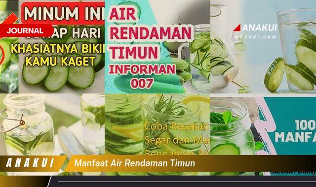 Inilah 8 Manfaat Air Rendaman Timun yang Tak Semua Orang Tau