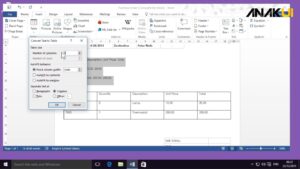 Cara Membuat Tabel di Word